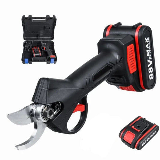 Cordless Electric Pruning Shears 88V – Brushless Motor, SK5 Steel Blade & Safety Mode